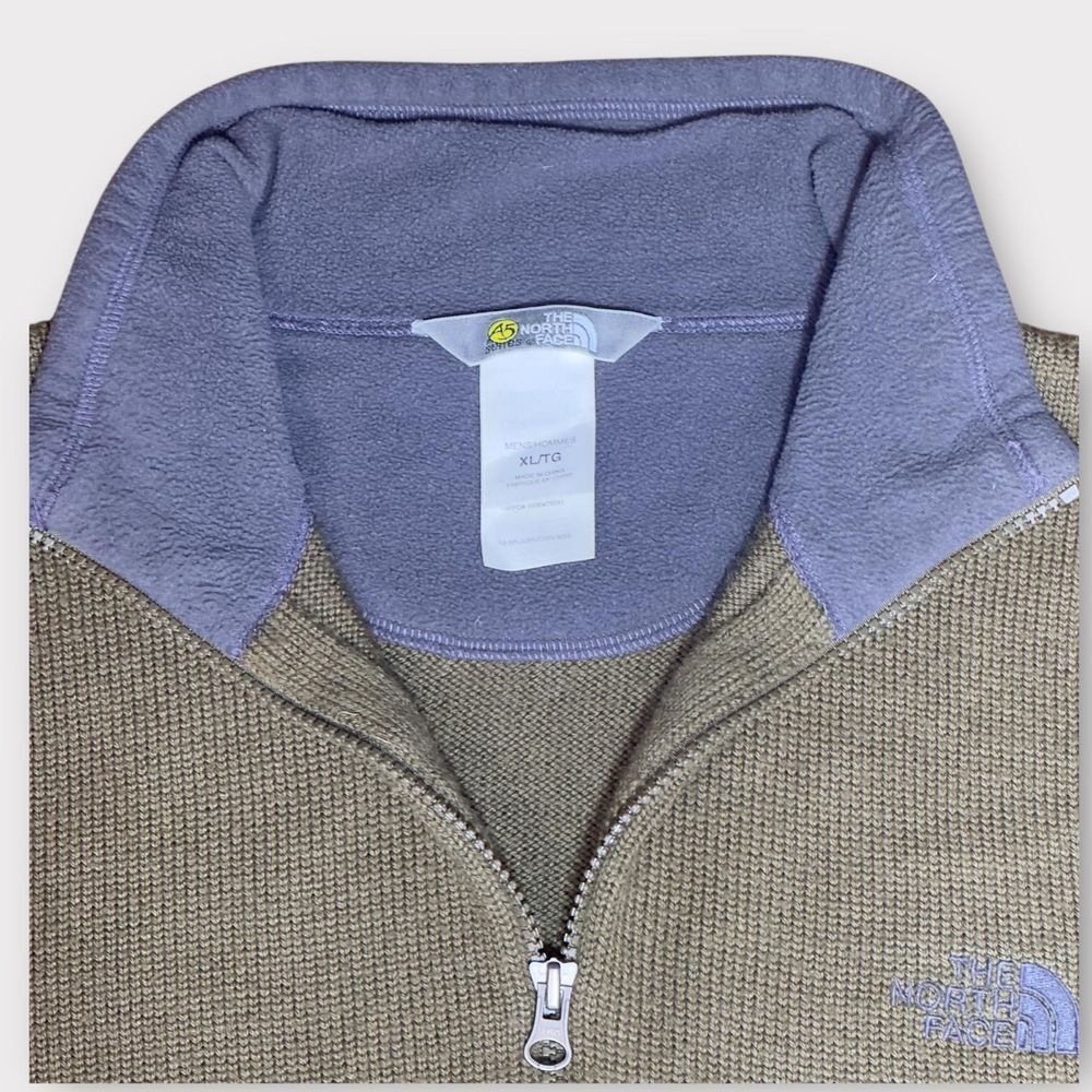 The North Face Men's Quarter Zip Knit Sweater Pullover Casual Winter Outdoor XL - Picture 6 of 9